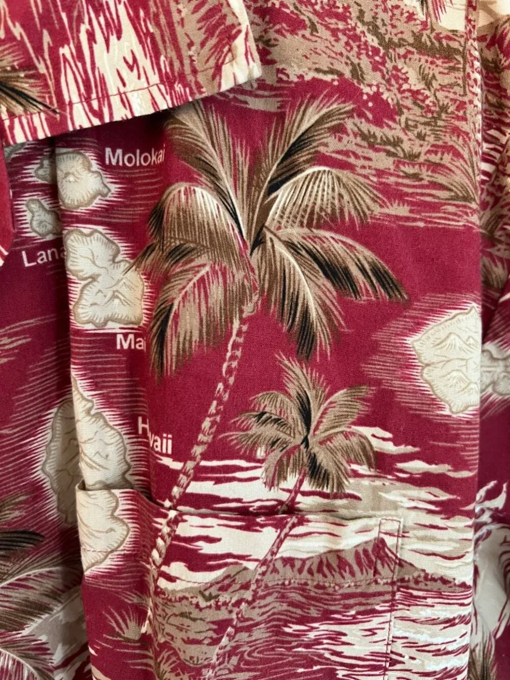 Favant  Hawaiian Short Sleeve Shirt Button Down Tropical Palm Trees Island XXL - Picture 3 of 7